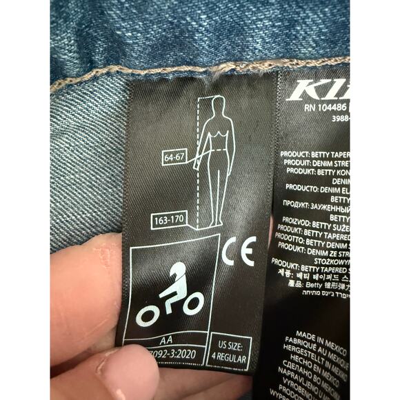 KLIM Betty Tapered Stretch Denim Riding/Motorcycle Jeans Women's Size 4 - Picture 7 of 10